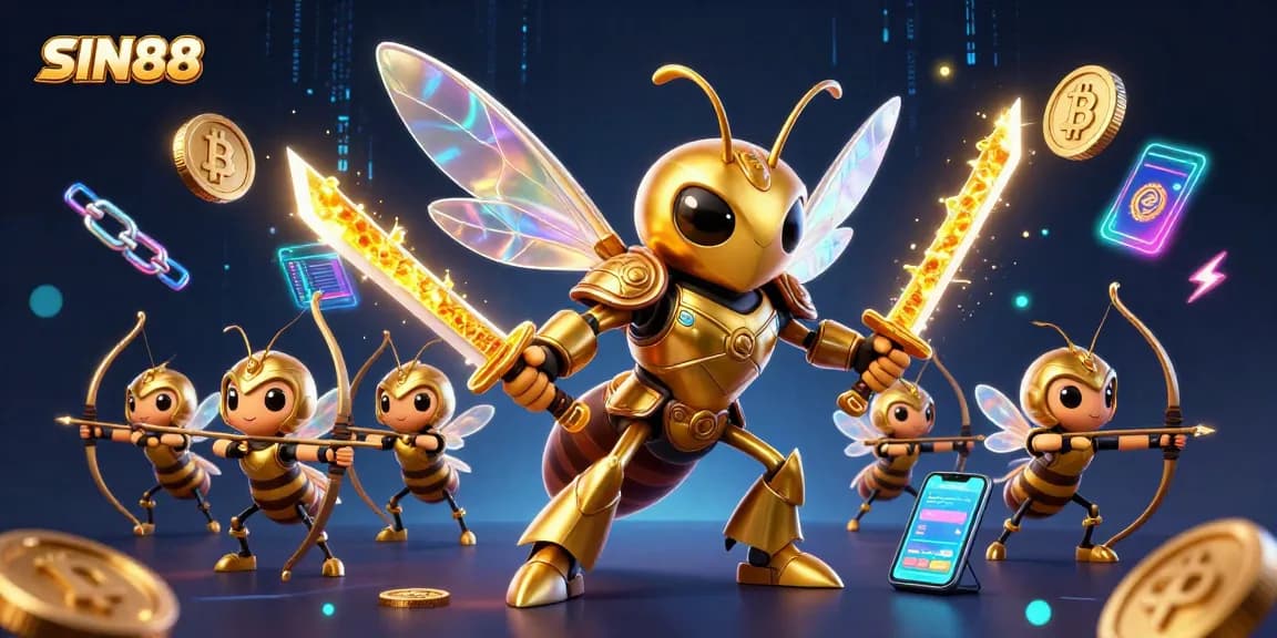 SIN88 engages players with thrilling slots and dynamic gameplay elements in an electric casino scene.