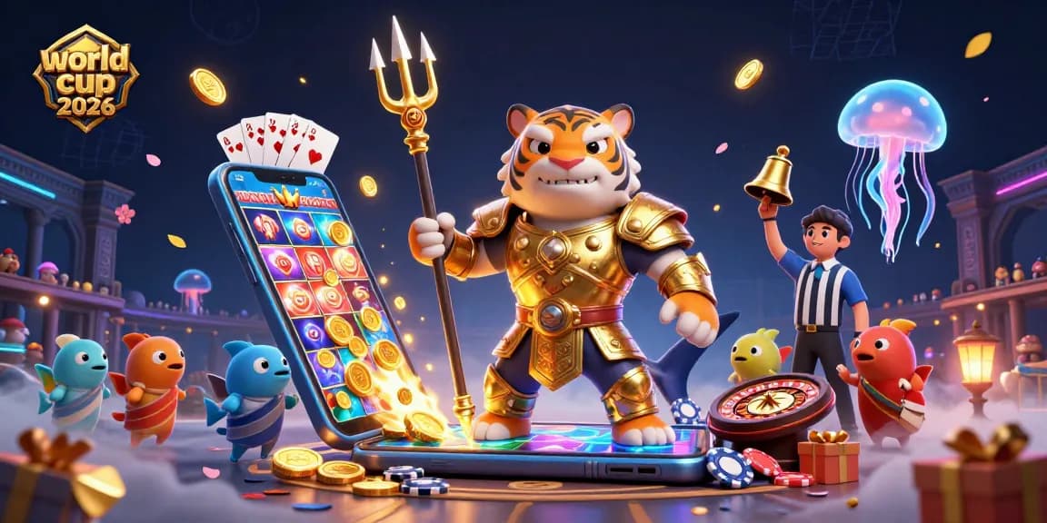 Experience the excitement of world cup 2026 with a vibrant underwater casino scene featuring a shark, fish, and gaming elements.