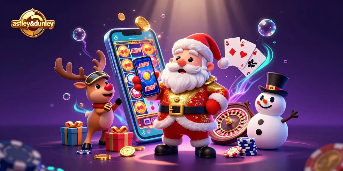 Experience thrilling jackpots at astleyanddunley with Santa, a dealer reindeer, and a poker chip snowman!