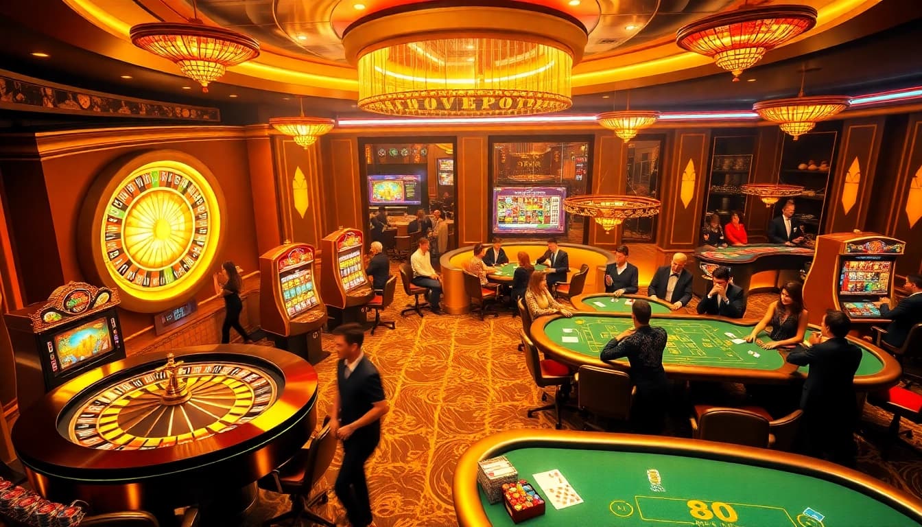 Experience thrilling gameplay at https://88aa.fail/ with a luxurious casino atmosphere featuring roulette and poker.