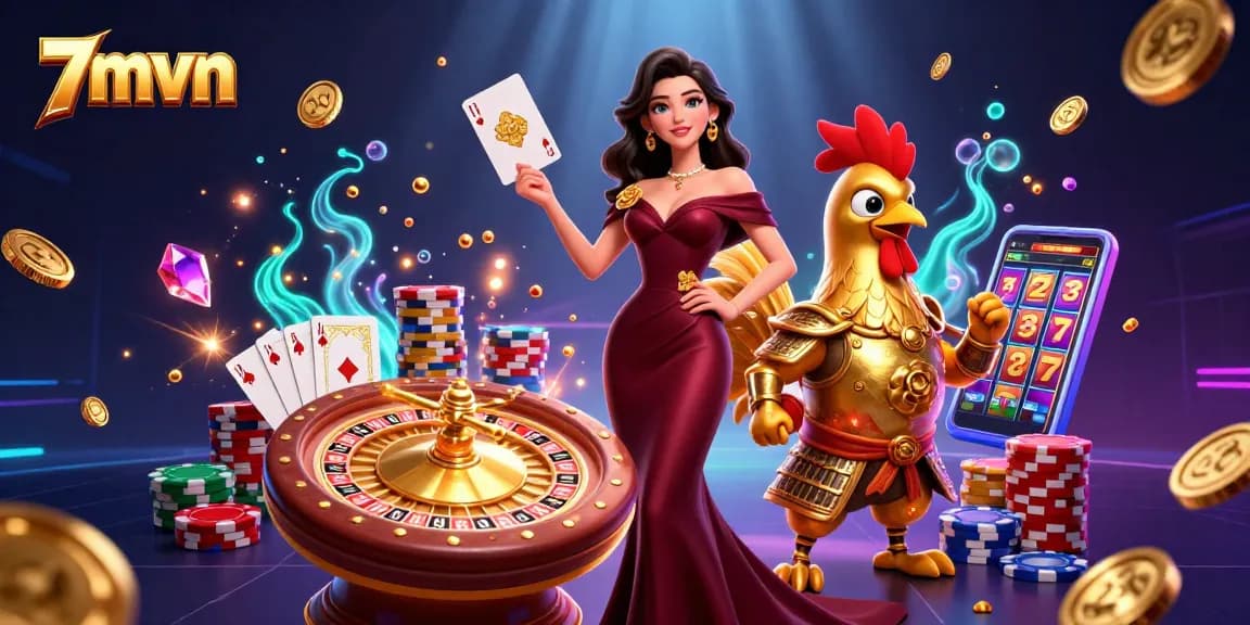 Experience thrilling wins with 7mvn at a vibrant online casino scene featuring unique gambling elements.