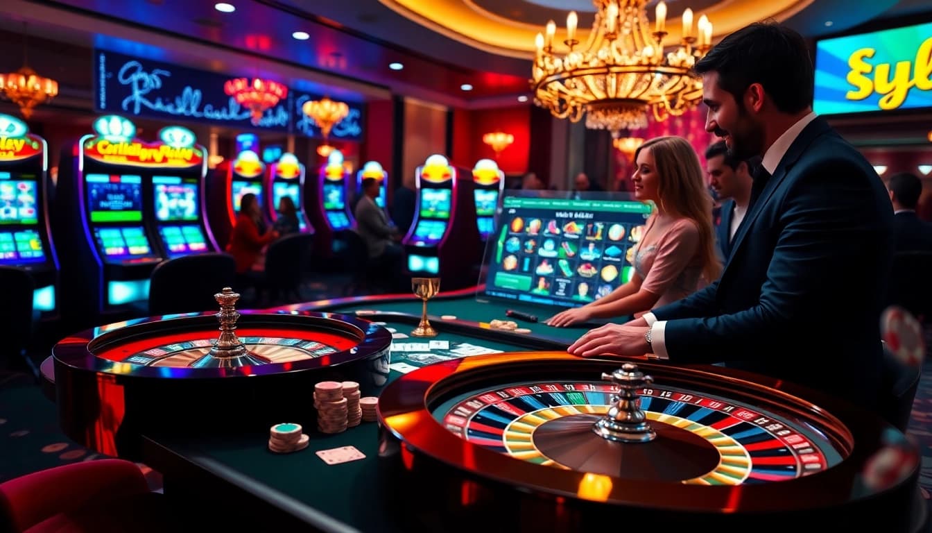 Exciting gaming experience at SOIBET casino with vibrant tables and modern ทางเข้า soibet ล่าสุด.