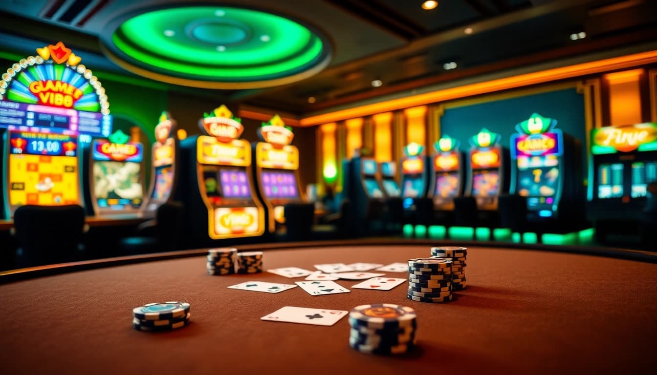 Experience the excitement of game vip88 with vibrant casino visuals and engaging gaming elements.