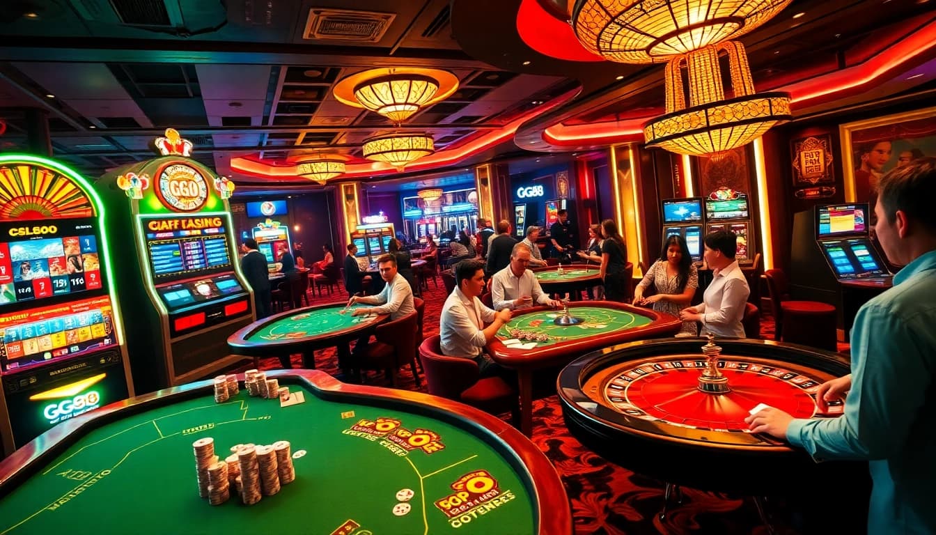 Experience thrilling gameplay at GG88 casino with vibrant tables and exciting games.