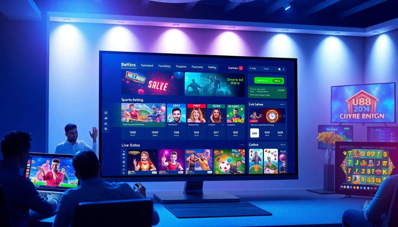 Exciting online betting interface showcasing diverse games on uu88 platform.