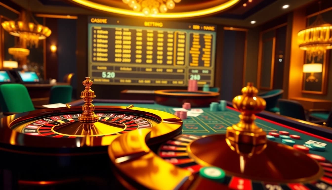 Experience high-stakes gambling at https://okwin68.net/ with luxurious casino tables and online betting excitement.