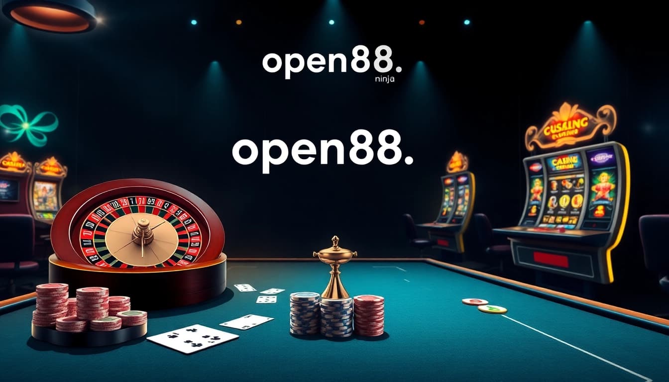 Experience the thrill of gaming at open88.ninja with vibrant casino tables and exciting slot machines.