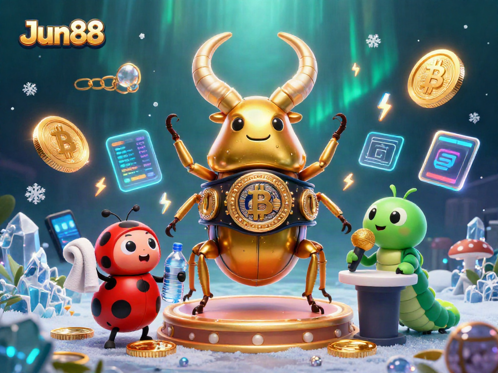 Experience thrilling gaming at Jun88 with an energetic boxing match scene featuring unique characters and vibrant casino elements.