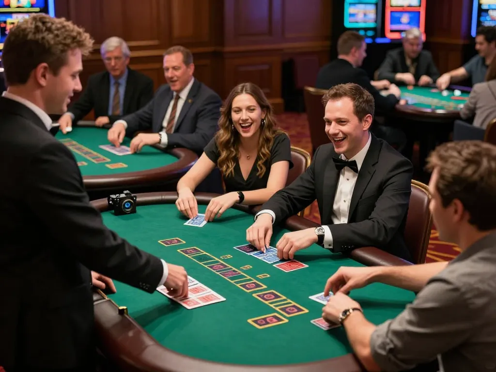 Players at sunwin blackjack tournament showcasing strategic gameplay and excitement.