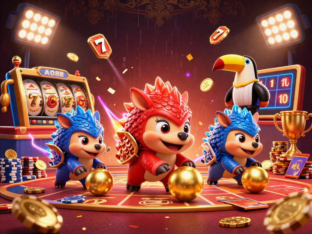 Engage in thrilling slot gameplay at AO88 with dynamic characters and dazzling visuals.