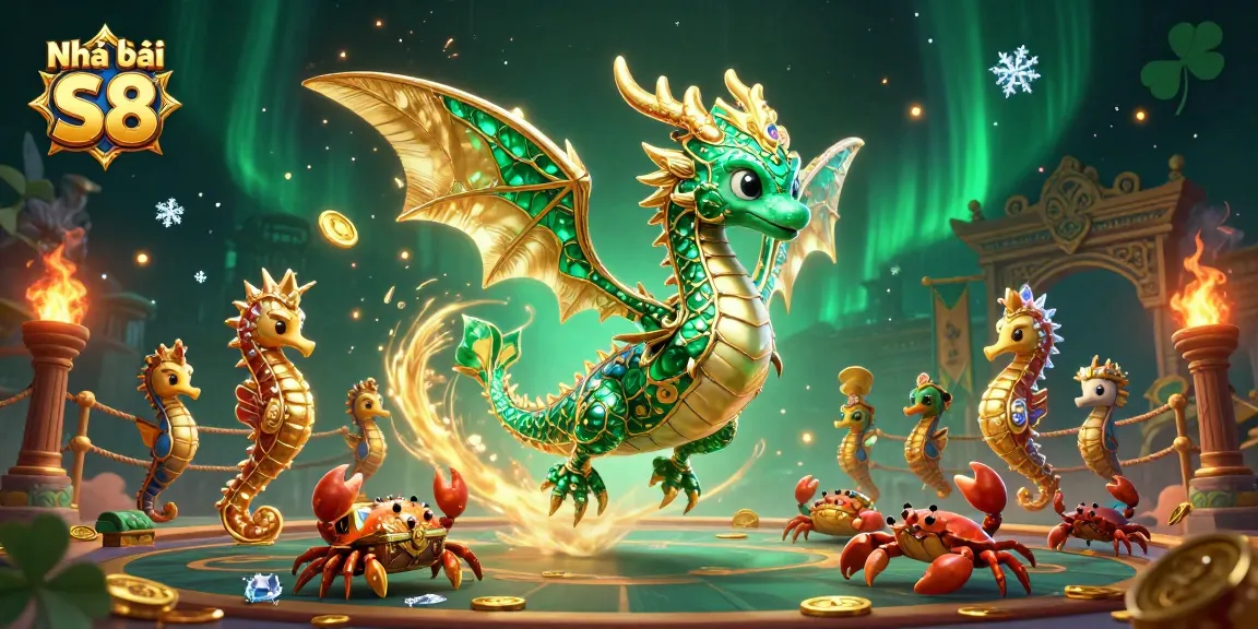 Engage in exciting adventures at Nhà cái S8 with a vibrant 3D casino scene featuring animated characters.
