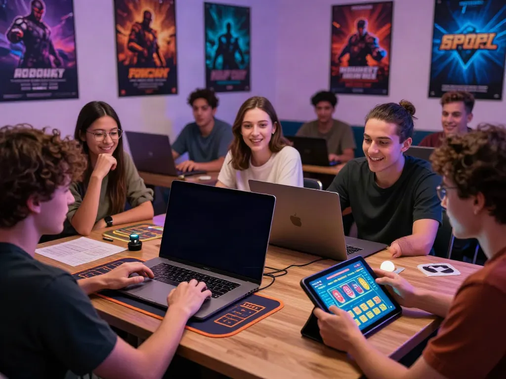 Engaged users experiencing da88 online gaming with smartphones and laptops.