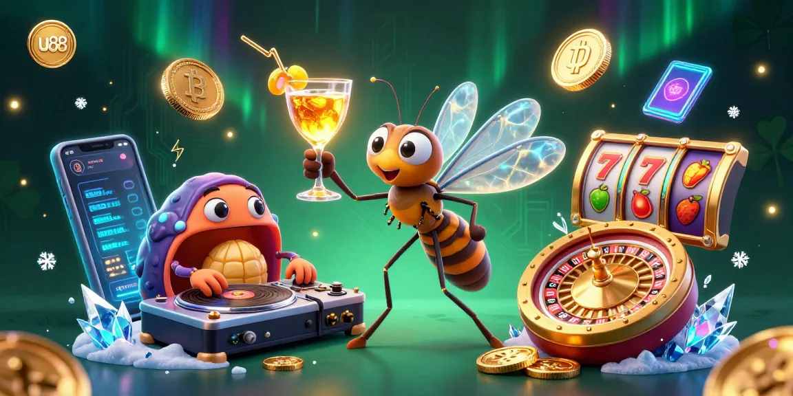 Play with uu88's vibrant casino atmosphere featuring unique 3D characters and crypto elements.