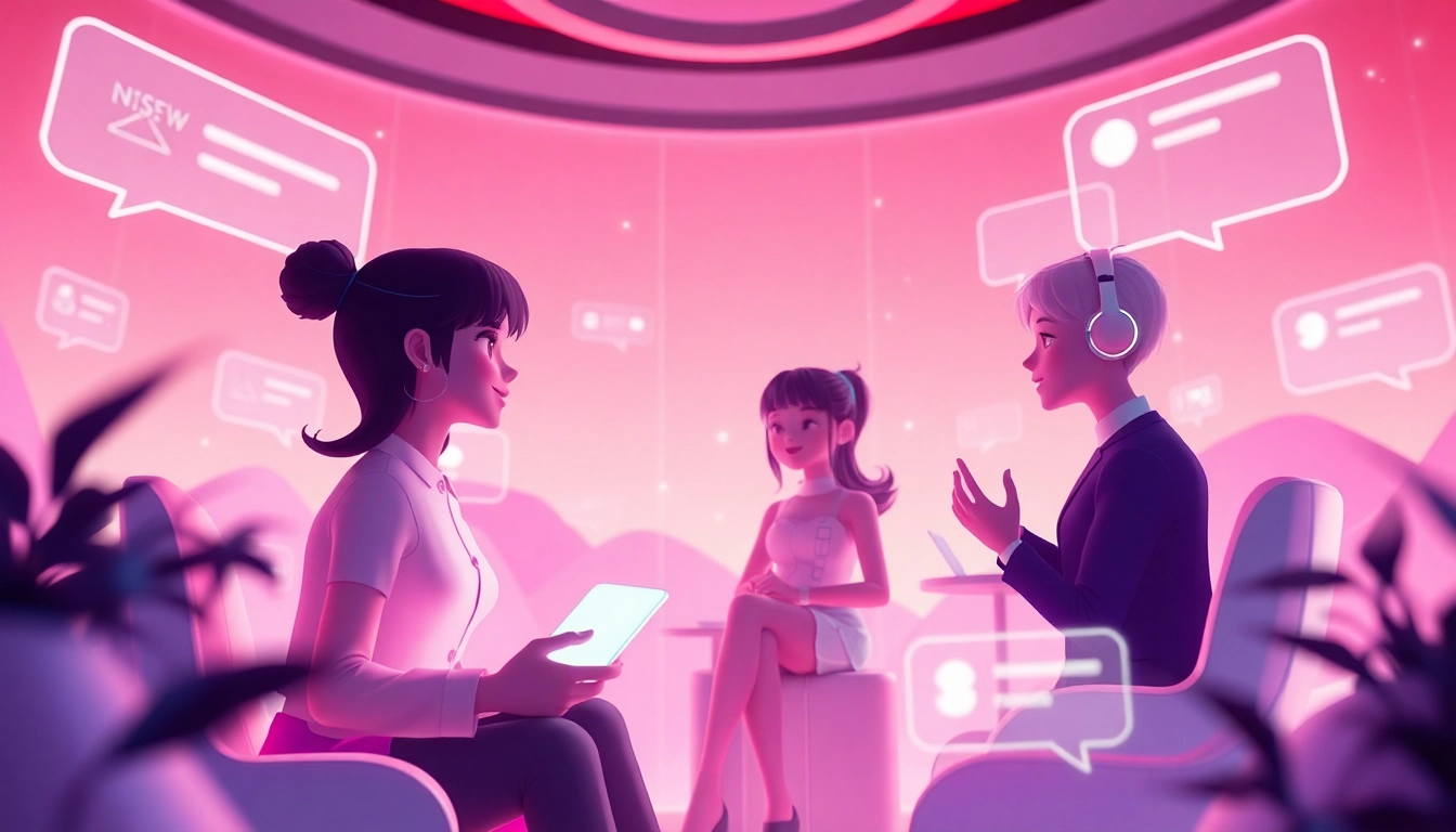 Engaging NSFW AI chat scene showcasing digital intimacy and connection