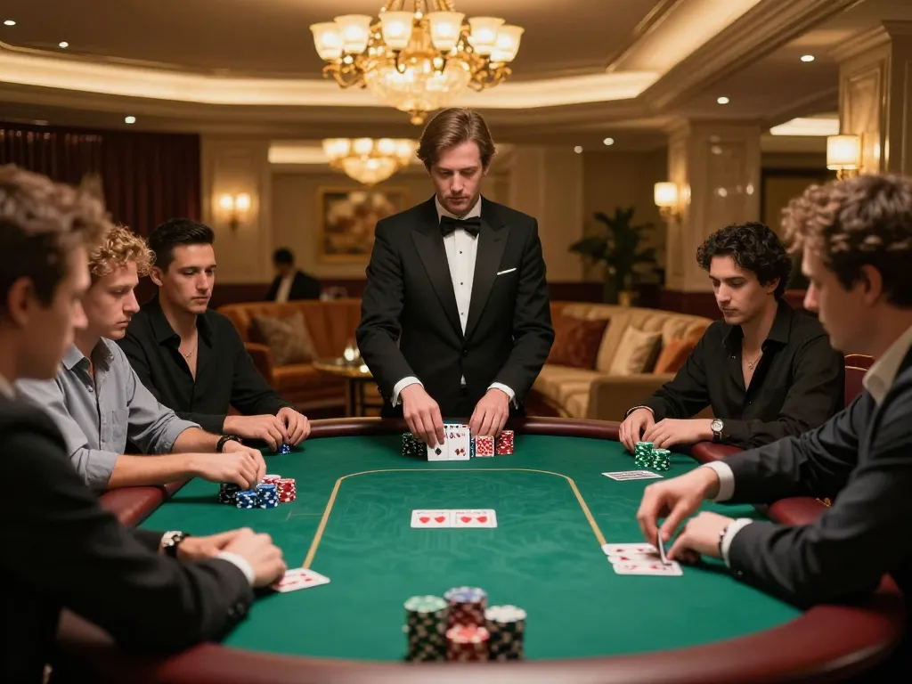Players strategizing in a high-stakes game at TG88 com casino with vibrant atmosphere.
