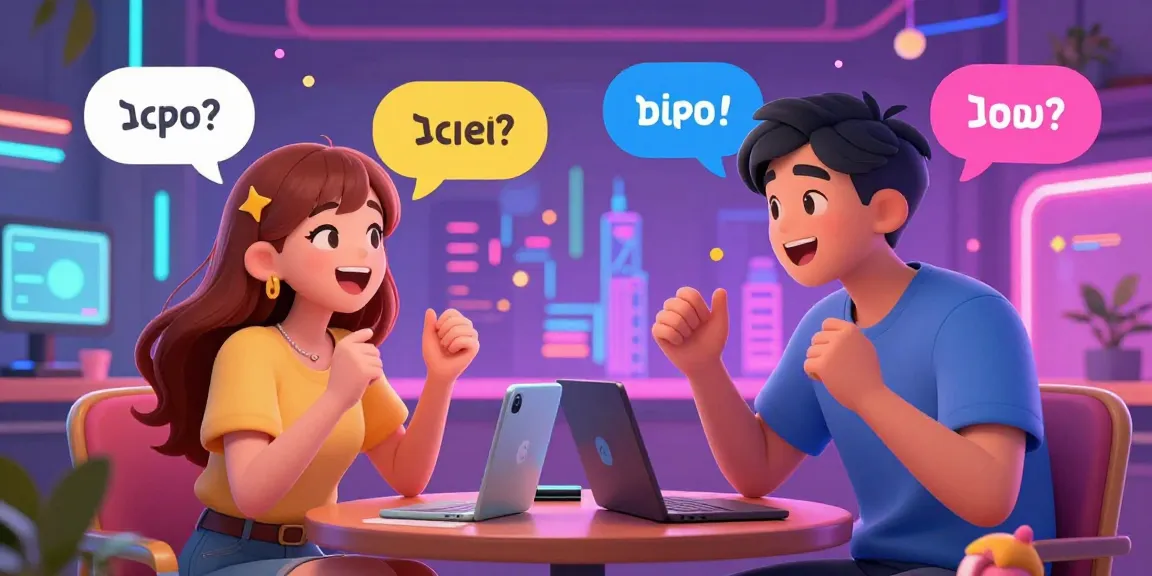 Engaging ecchi chat ai conversation between anime avatars in a vibrant digital space.