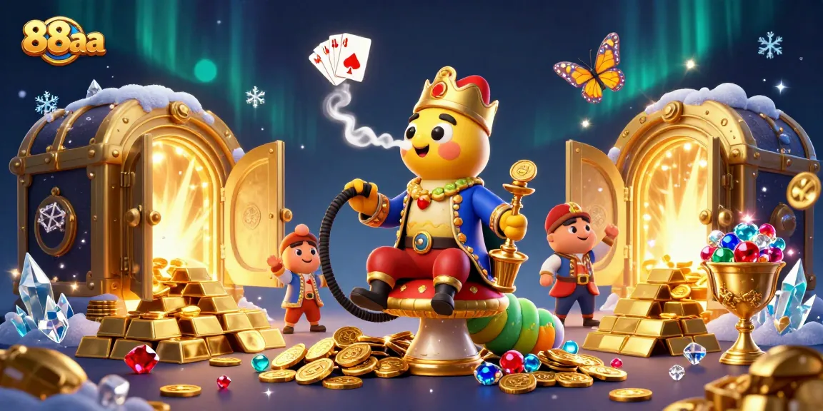 Experience thrilling wins at 88aa with vibrant gambling scenes and magical elements.