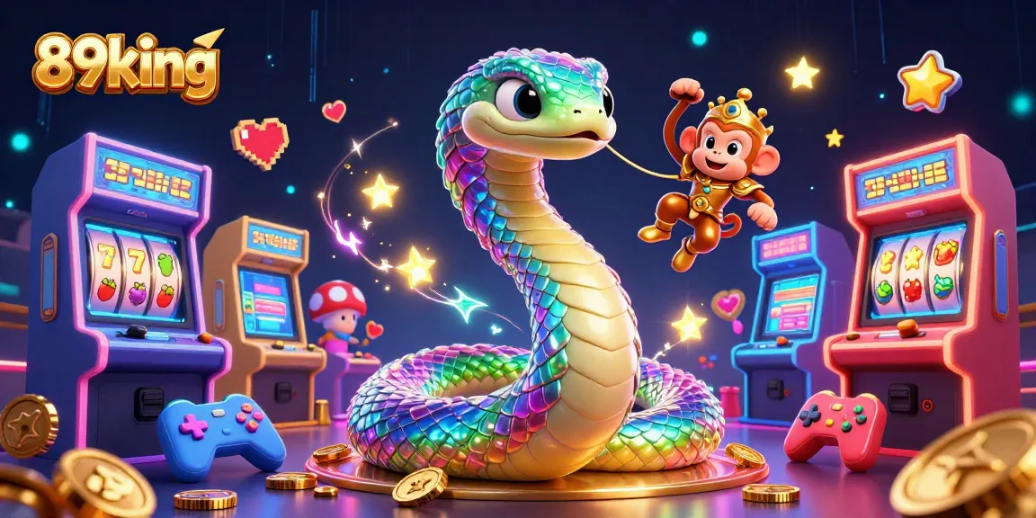 Play and win at 89king with a vibrant casino-themed 3D illustration featuring an energetic scene.
