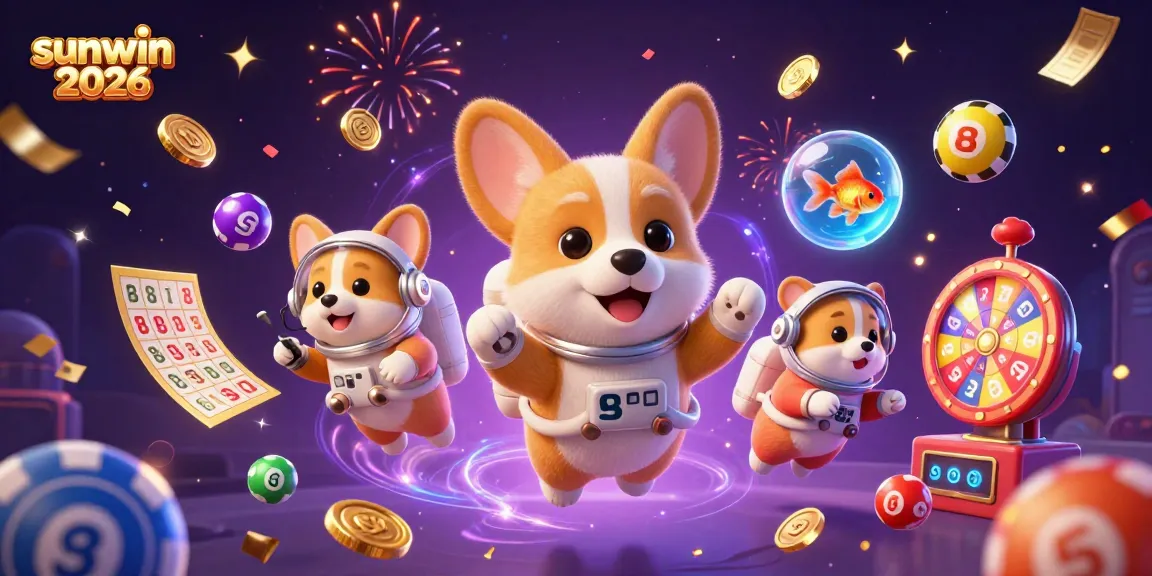 Experience sunwin 2026 with dynamic casino fun and colorful lottery balls floating around!