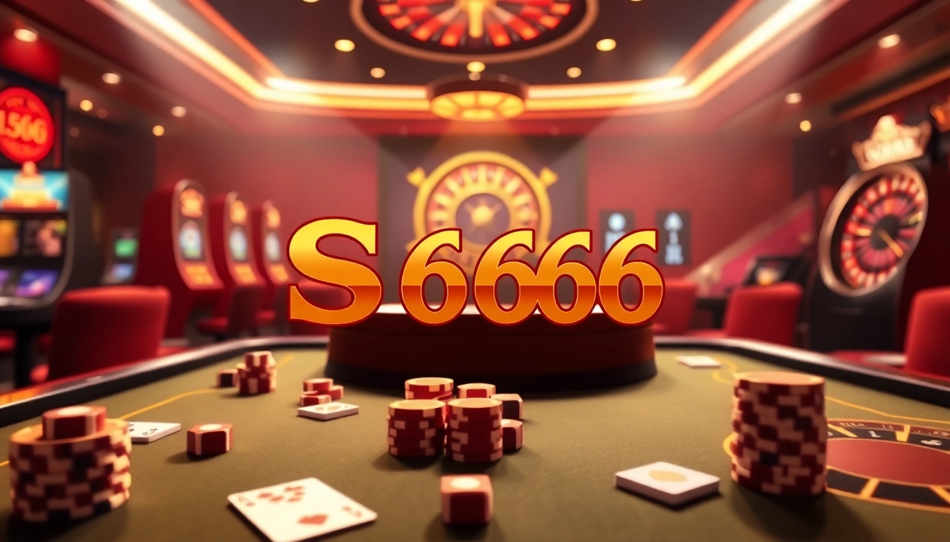 S666 gamblers enjoying a thrilling experience at a luxurious online casino table.