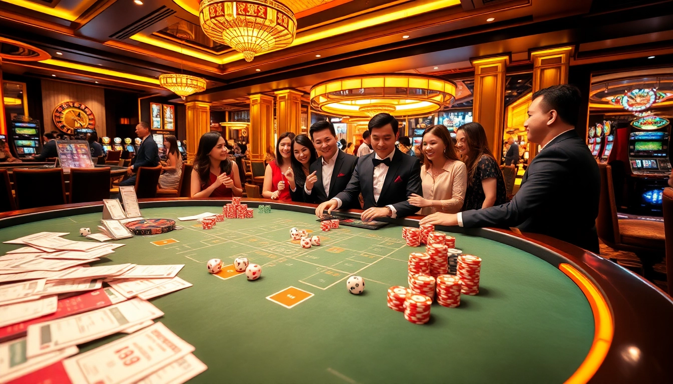 Thrilling lô đề uy tín experience at a luxurious casino table with vibrant betting elements