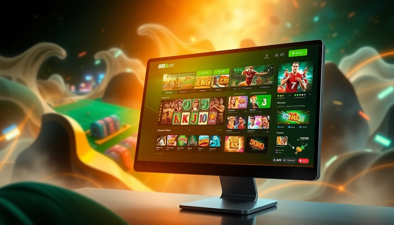 Dynamic gaming interface of 888b.bet showcasing online betting excitement.