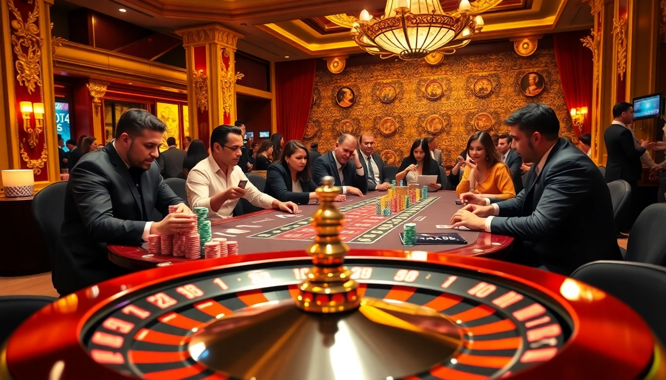 Experience high-stakes gambling at max88 with an exciting poker scene and spinning roulette.