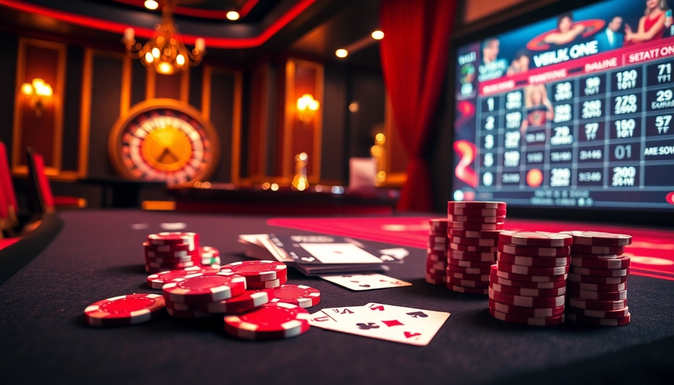 Play exciting casino games on vvjl with vibrant poker chips and glamorous casino tables.