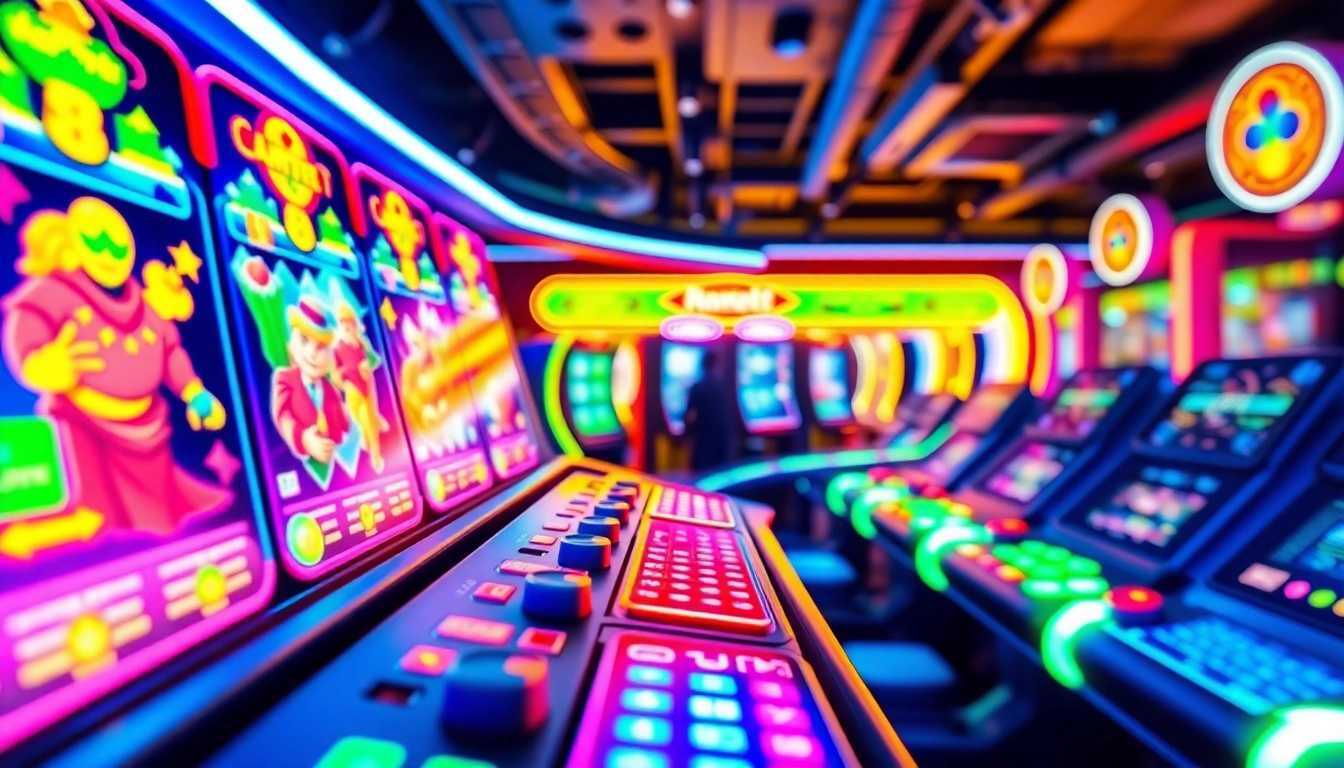 Interactive gaming interface featuring nk88 elements and vibrant colors, showcasing excitement.