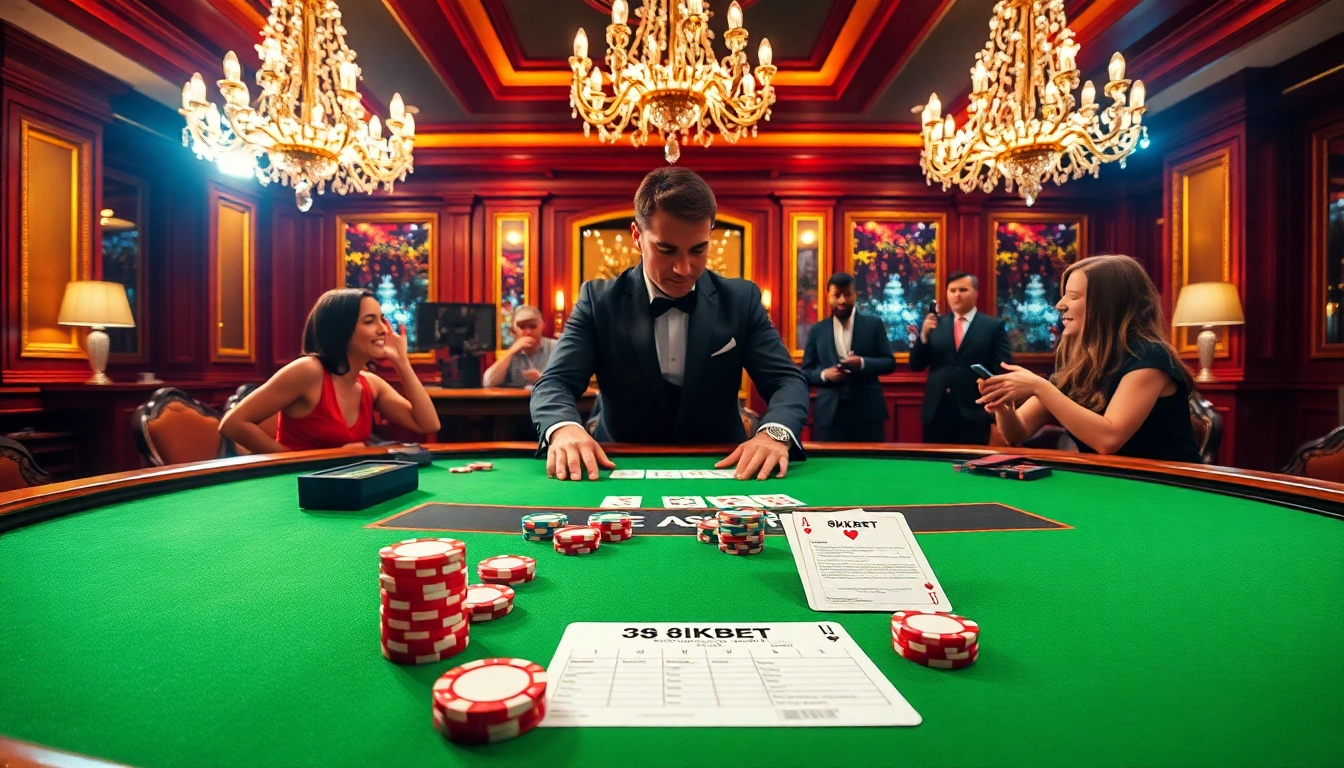 Experience the thrill of betting at 8kbet's luxurious casino with exciting poker gameplay.