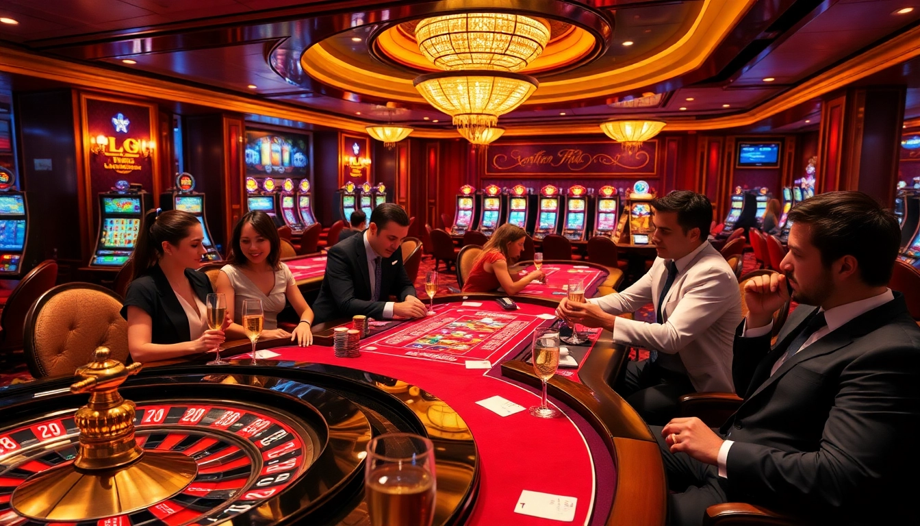 Experience the thrill of 789P VIP gaming in a luxurious casino atmosphere with high-stakes poker.