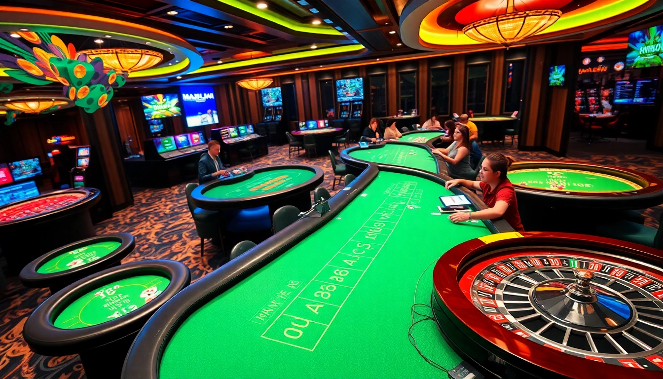 Experience the vibrant gaming atmosphere at 88clb with exciting tables and innovative technology.