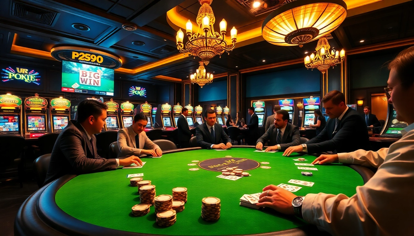 Experience high-stakes poker at PS99 COM, where players excel in intense gameplay amid a luxurious casino atmosphere.